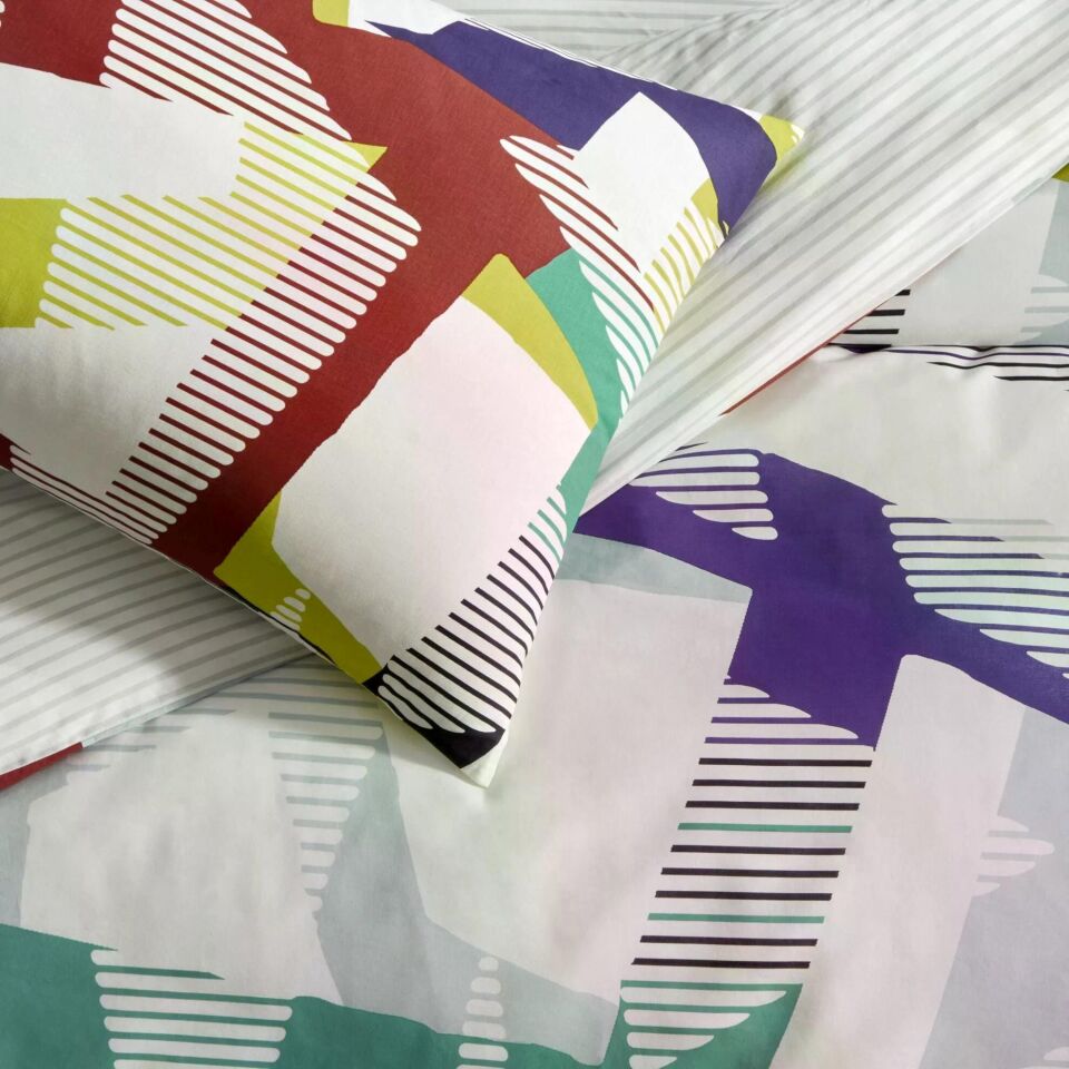 Taç 3518 Çift Kişilik Nevresim Takımı Crımson Turkuaz