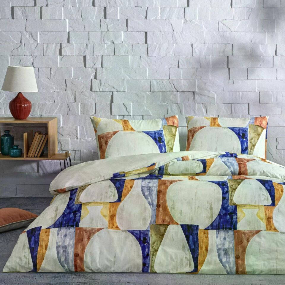 Taç 3518 Çift Kişilik Nevresim Takımı Axel Mavi