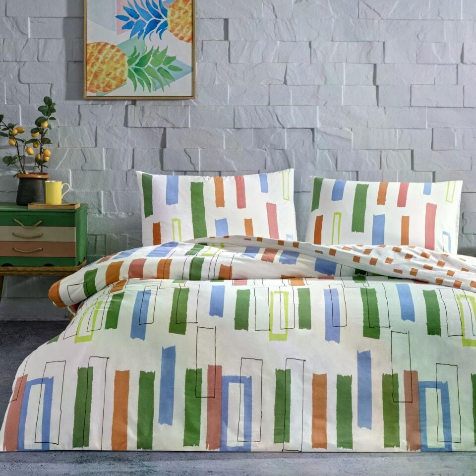 Taç 3518 Çift Kişilik Nevresim Takımı Legrand Yeşil