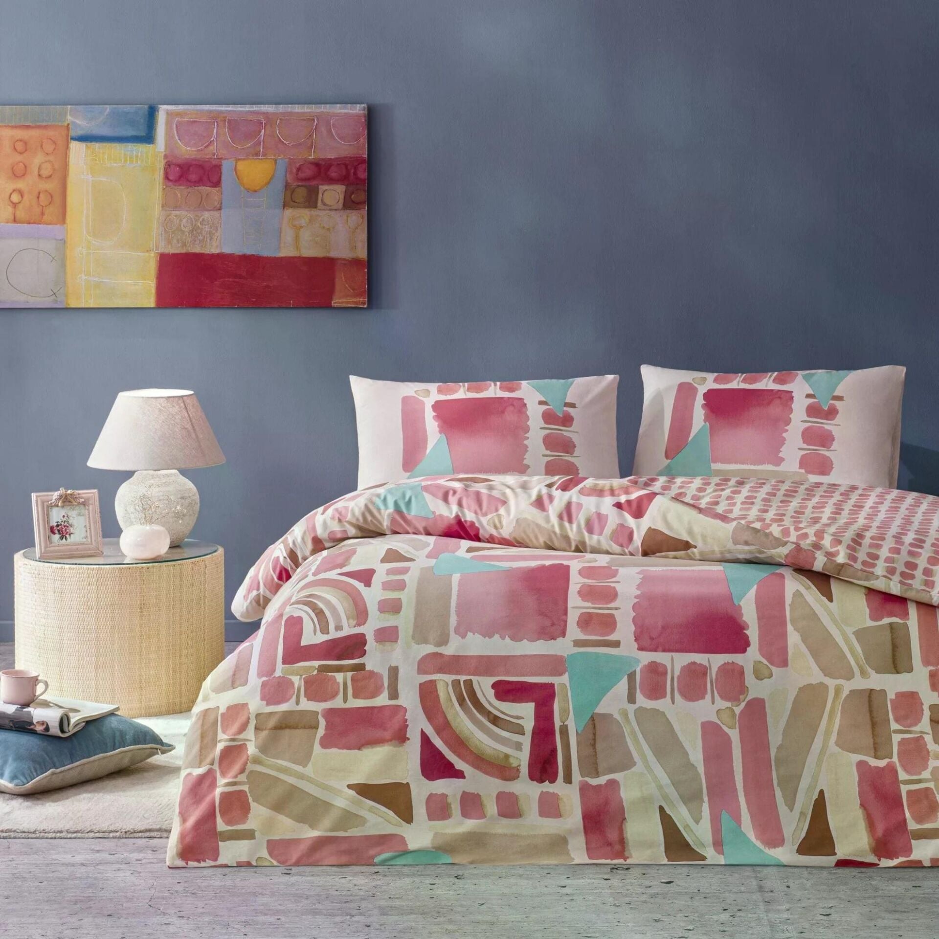 Taç 3518 Çift Kişilik Nevresim Takımı Holden Pembe