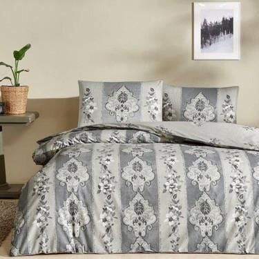 Taç 3464 Çift Kişilik Edwına Nevresim Takımı Gri