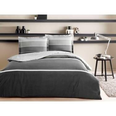 Taç 3254 Çift Kişilik Saten Nevresim Takımı Hazel Antrasıt