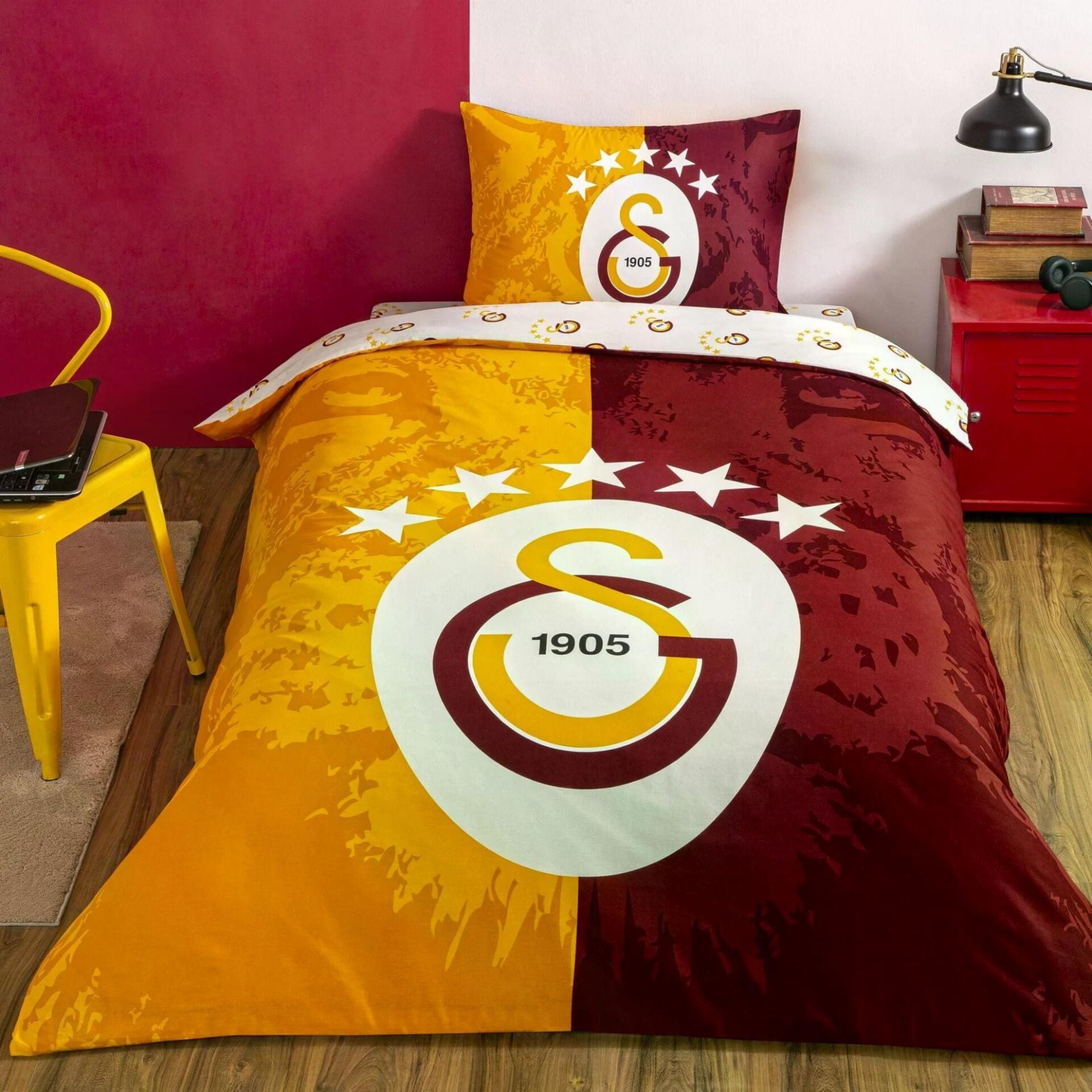 Taç 4808 Lisanslı Nevresim Takımı Galatasaray 5 Yıldız