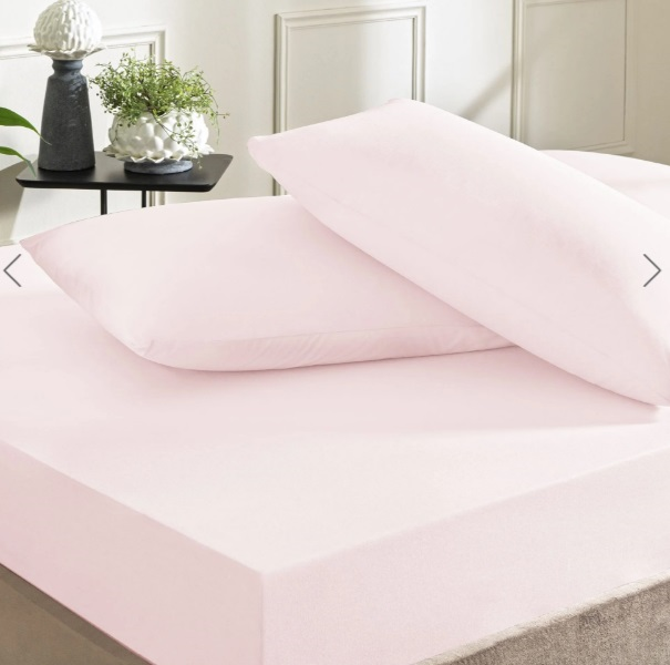 Taç 4645 Color Dreams Fitted Çarşaf Set Pudra 100*200