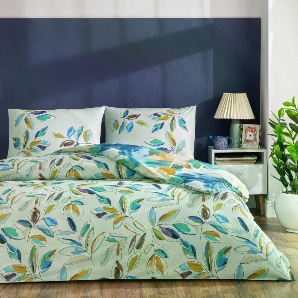 Taç 3519 Tek Kişilik Nevresim Takımı Lıora Turkuaz