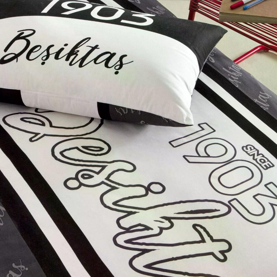 Taç 4812 Lisanslı Nevresim Takımı Beşiktaş 1903 Glow