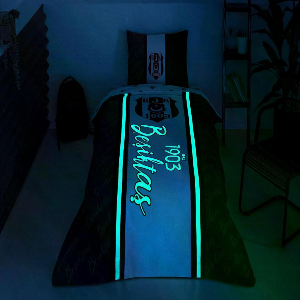 Taç 4812 Lisanslı Nevresim Takımı Beşiktaş 1903 Glow