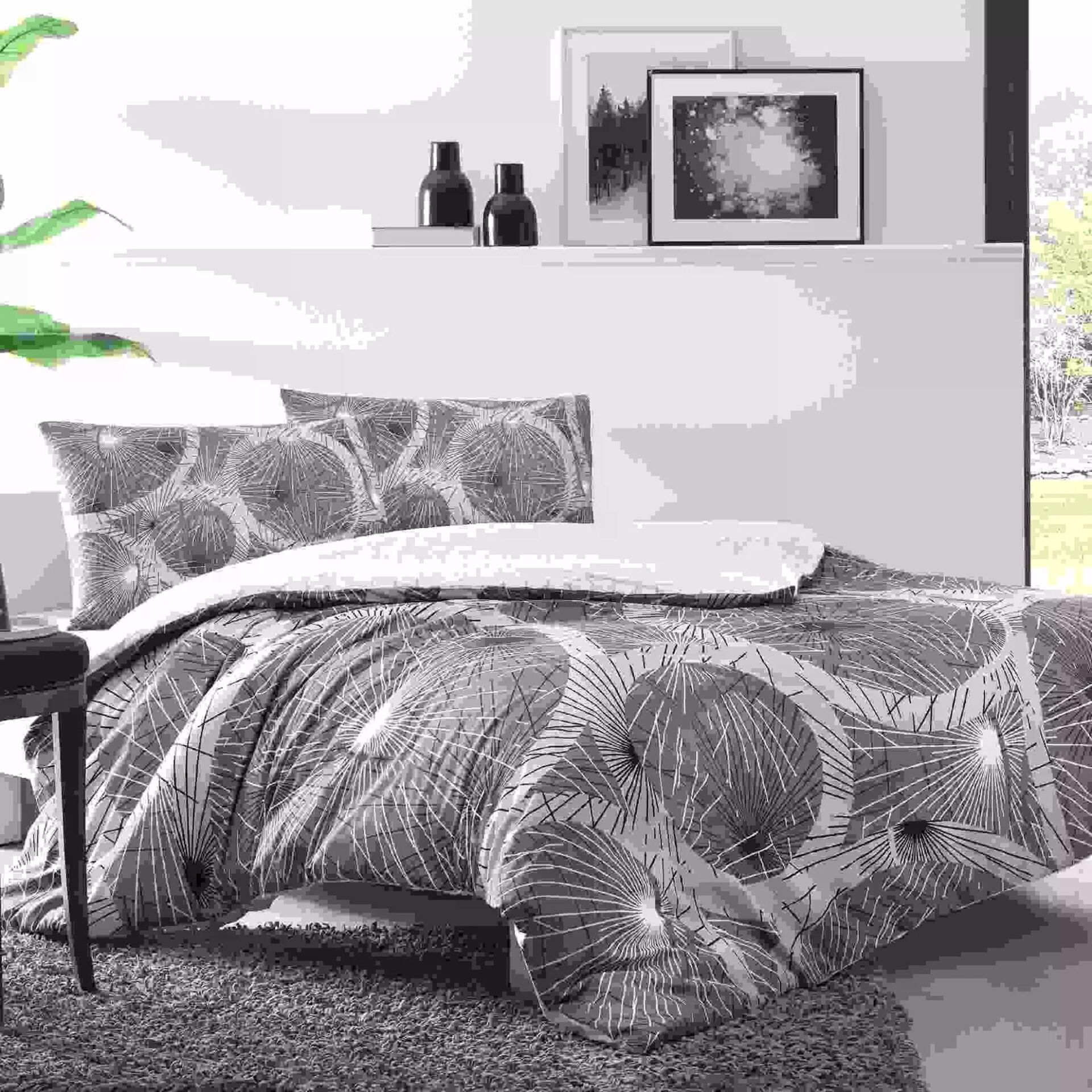 Taç 3464 Çift Kişilik Nevresim Takımı Sparkle Grı