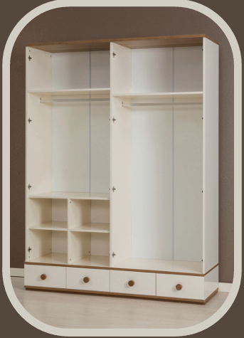 KZN BOHEM KM.24.104 4 KAPILI 2 AYNALI DOLAP