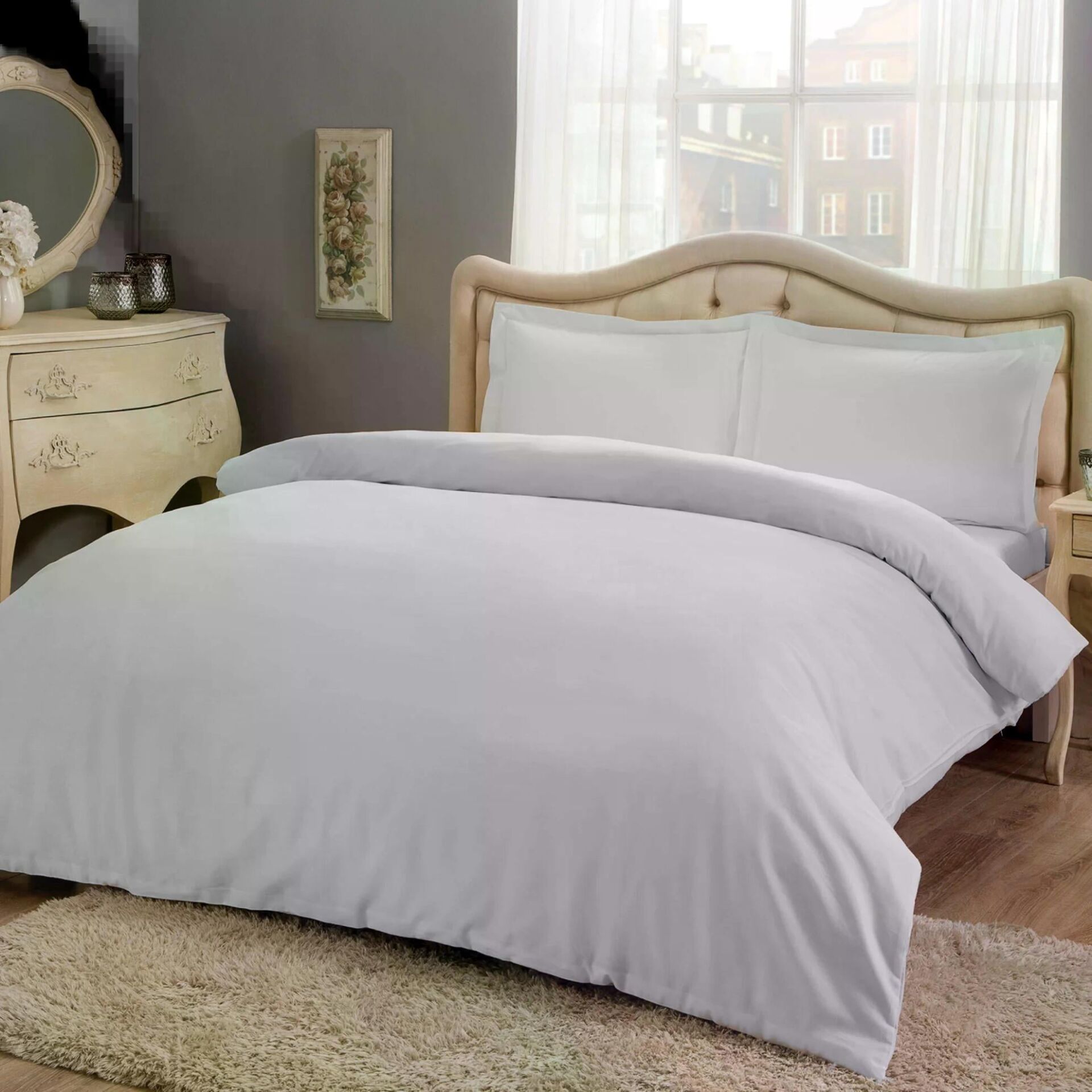 Taç 4632 Color Dreams Saten Çift Kişilik Nevresim Takımı Basıc Gri