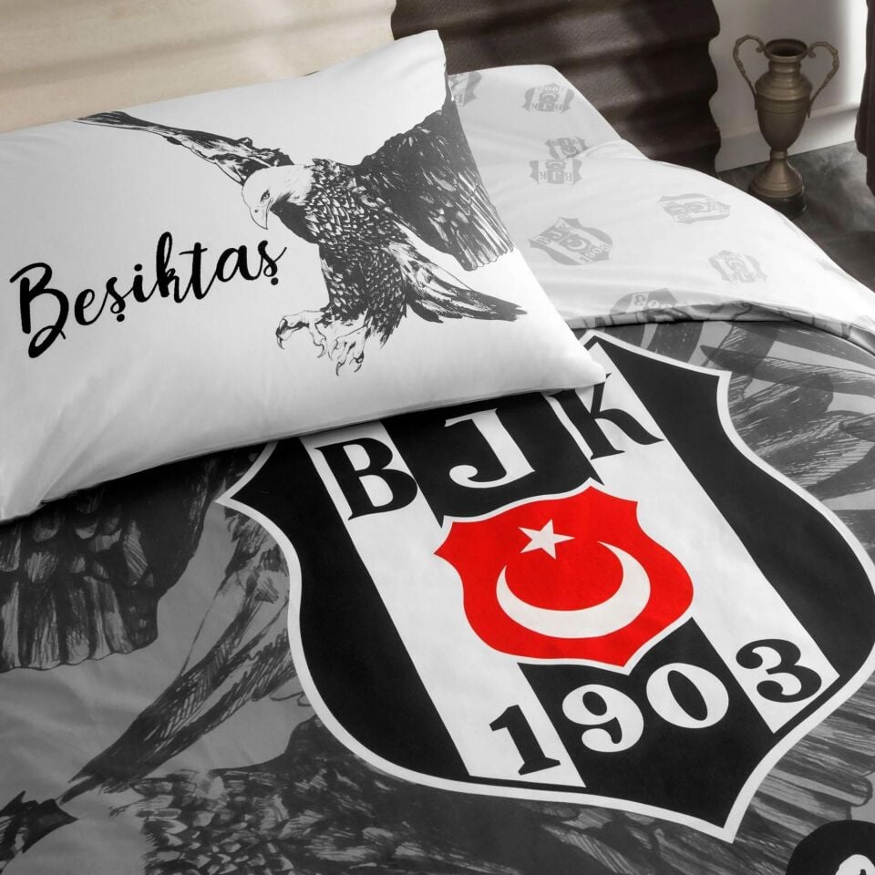 Taç 4808 Lisanslı Nevresim Takımı Beşiktaş Kartal