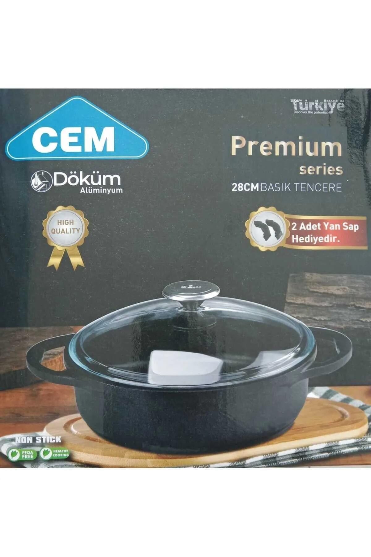 Cem Premıum Döküm K.Yarık Tencere 28 Cm