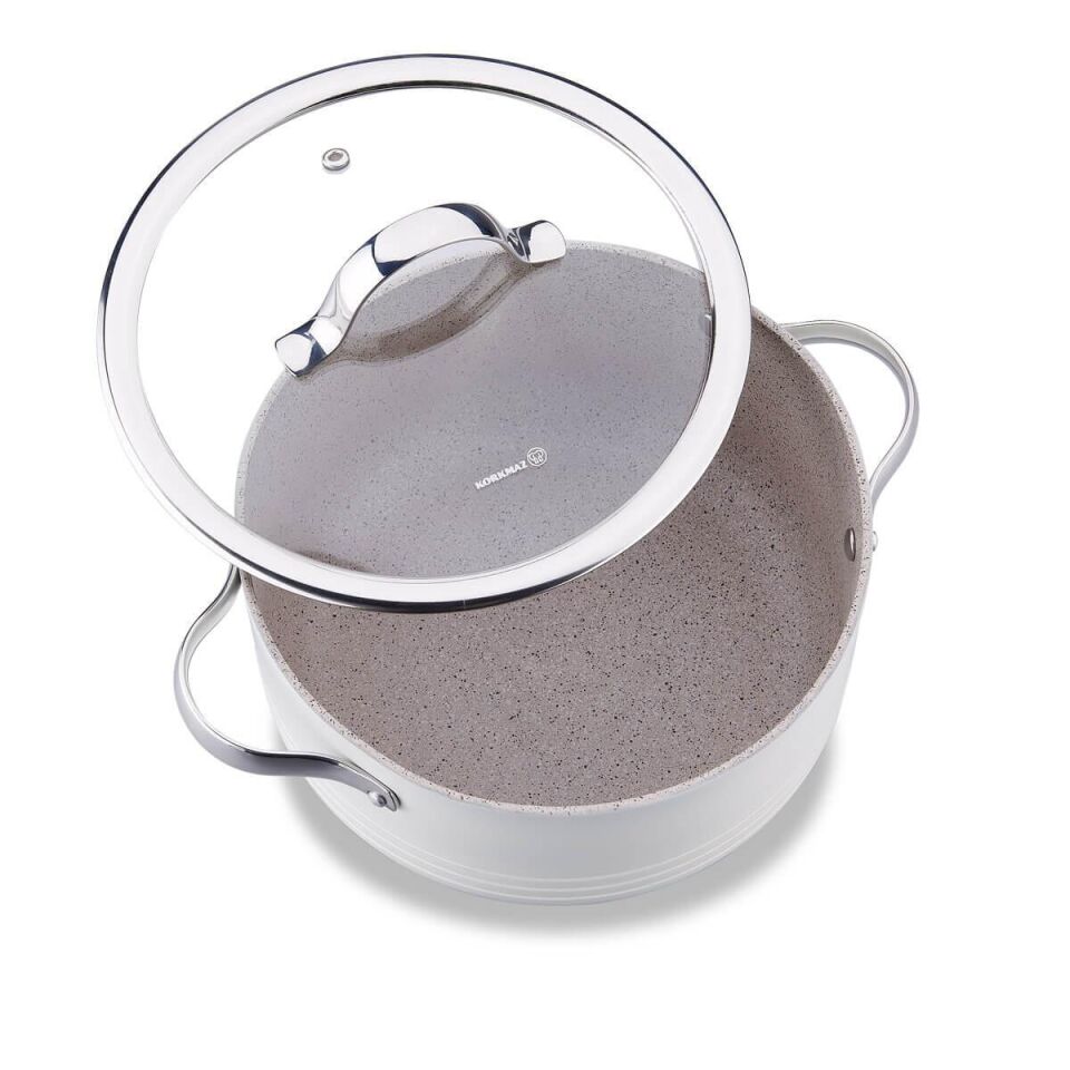 Korkmaz A2619-2 Linea 7 Prc Tencere Seti Vanilya