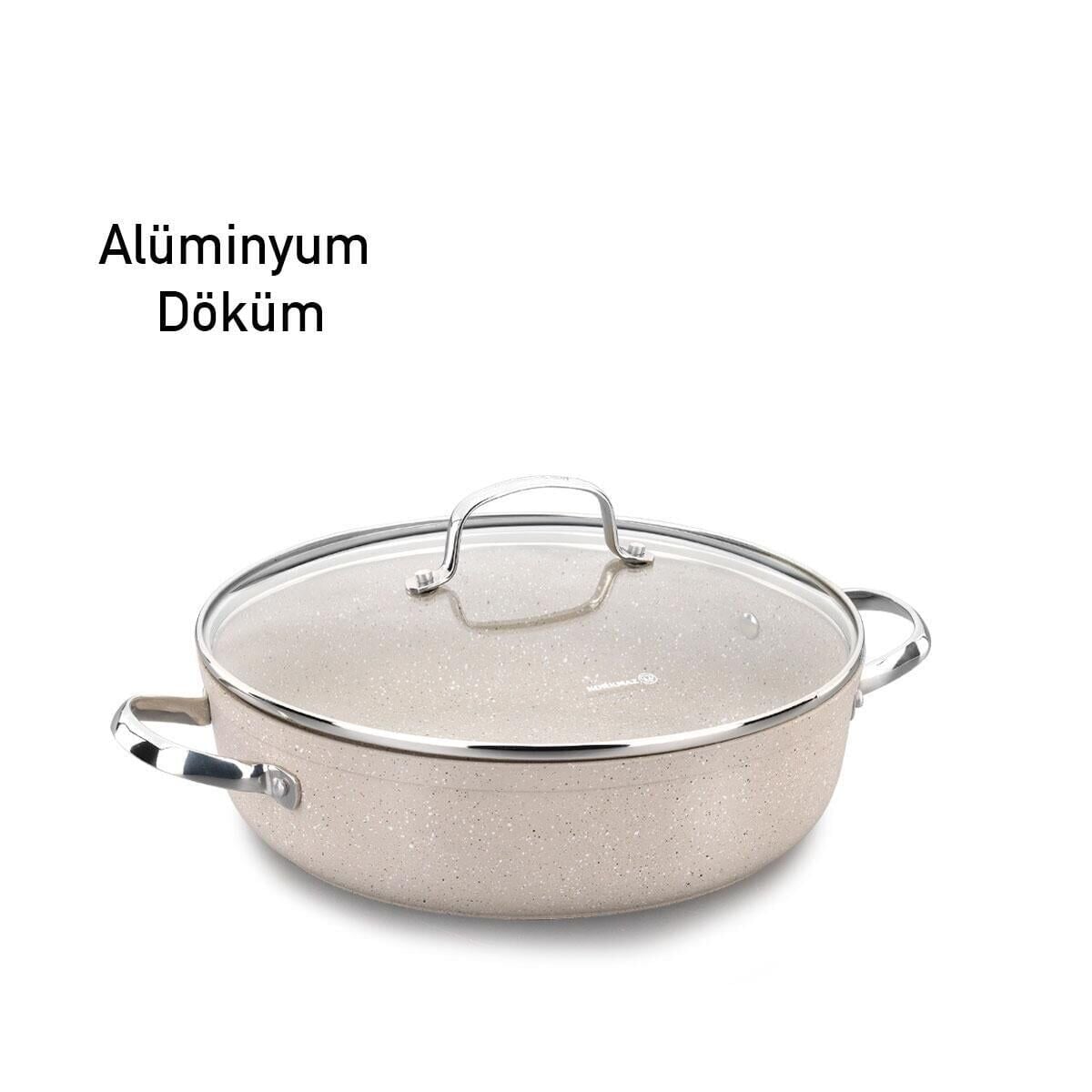 Korkmaz A1854 Granita Kısa Tencere 24*6,5