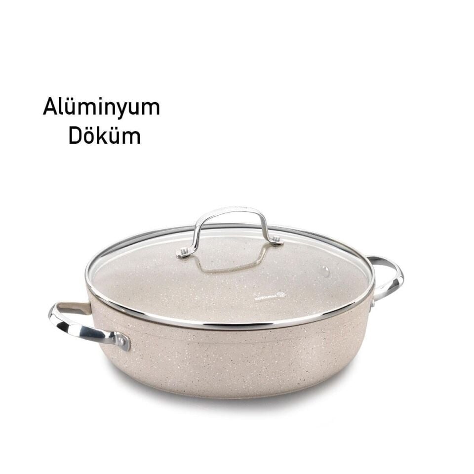 Korkmaz A1854 Granita Kısa Tencere 24*6,5
