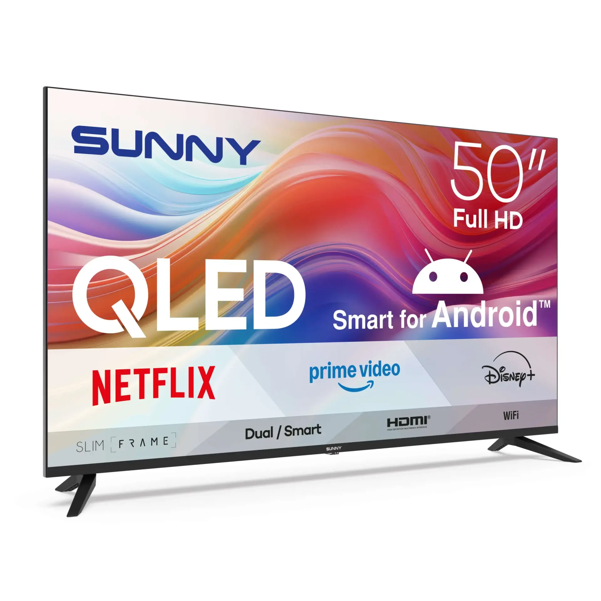 SUNNY 50'' FRLS FHD PERLA ANDROID SMART QLED TV-SN50QFPRL-A14S