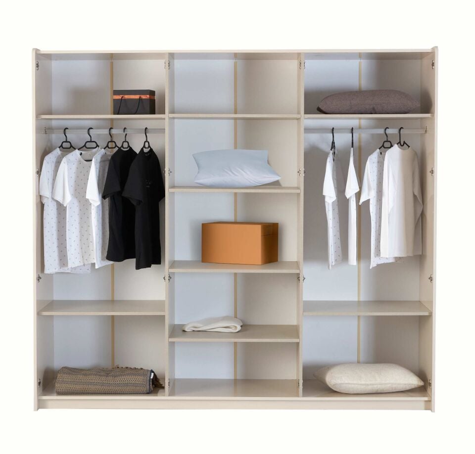 ARNO FLORİDA 6 KAPILI YATAK ODASI TAKIMI-BAŞLIKLI