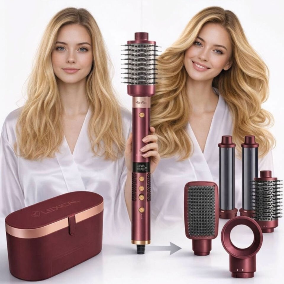 LEXICAL LAS-5255-4 SAÇ ŞEKİLLENDİRME SETİ 1600W RED