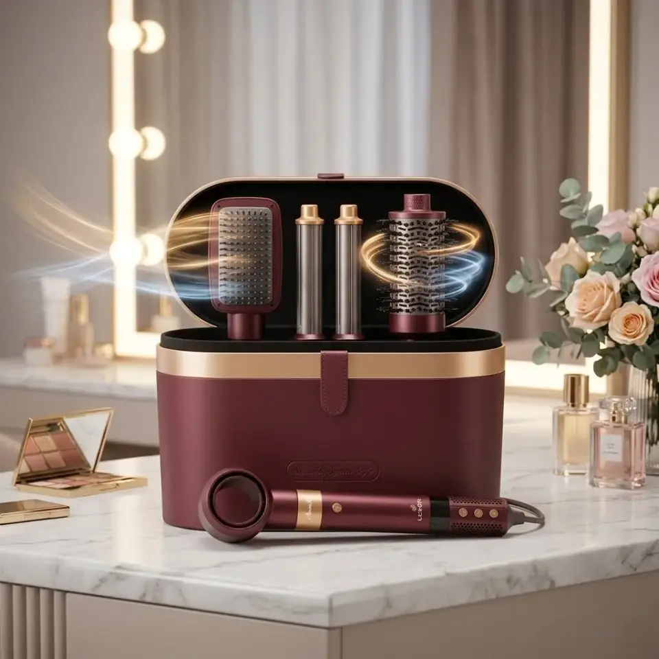 LEXICAL LAS-5255-4 SAÇ ŞEKİLLENDİRME SETİ 1600W RED