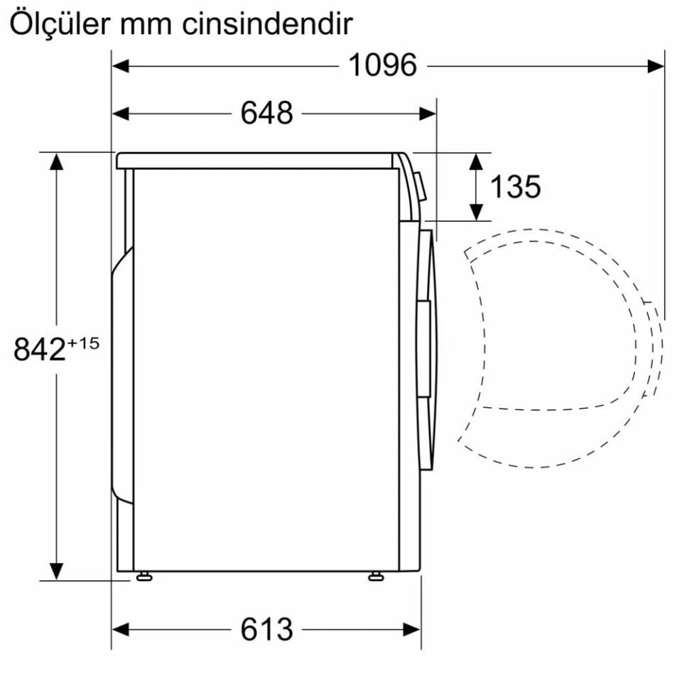 PROFİLO KM0961CKTR 9KG WIFI BUHAR DESTEKLİ ISI POMPALI KURUTMA MAKİNESİ