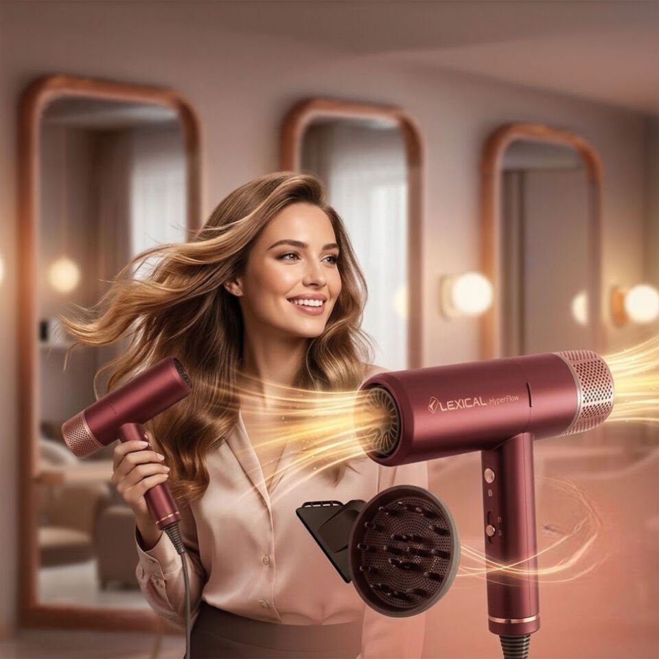 LEXICAL LHD-5096-4 SAÇ KURUTMA MAKİNESİ 1600W RED