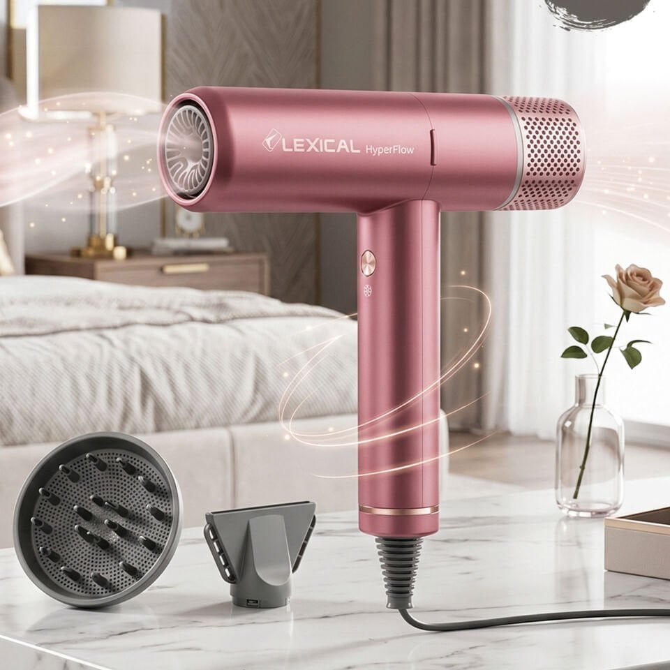LEXICAL LHD-5096-4 SAÇ KURUTMA MAKİNESİ 1600W RED