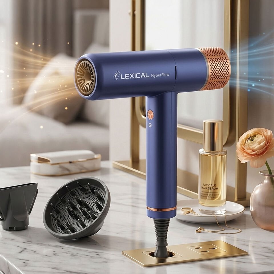 LEXICAL LHD-5096-6 SAÇ KURUTMA MAKİNESİ 1600W BLUE