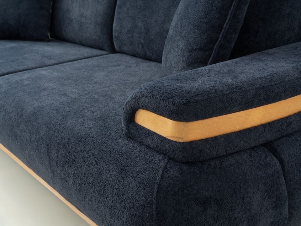 MUGA RÜYA 3+3+1 KOLTUK TAKIMI(3LU VE TEKLİ BONITA 12 GRİ+3LÜ BONITA 20 LACİVERT)