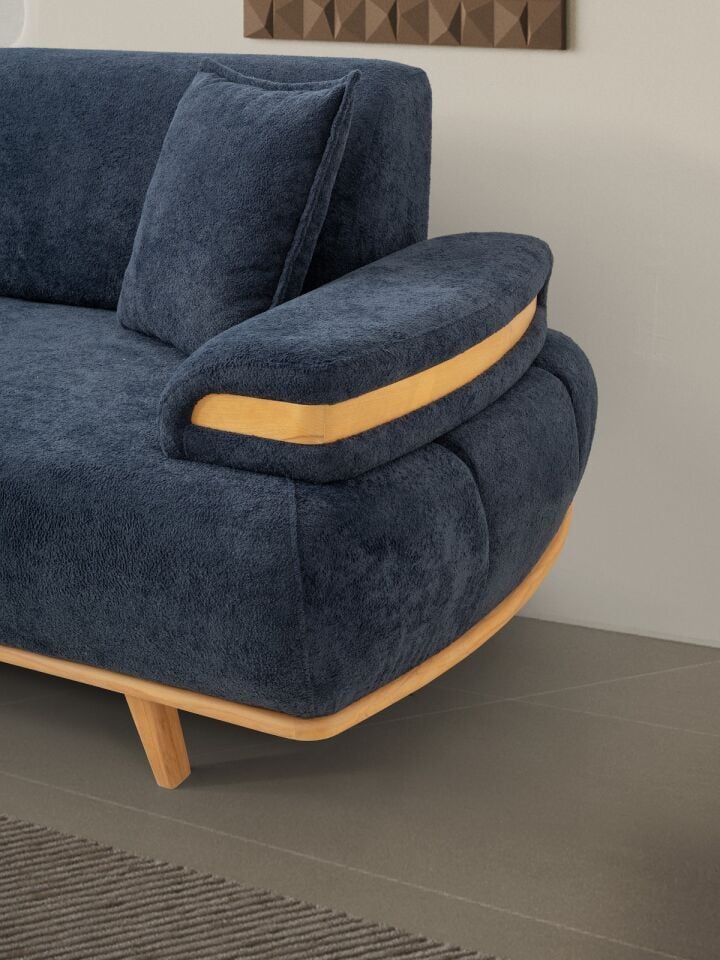 MUGA RÜYA 3+3+1 KOLTUK TAKIMI(3LU VE TEKLİ BONITA 12 GRİ+3LÜ BONITA 20 LACİVERT)