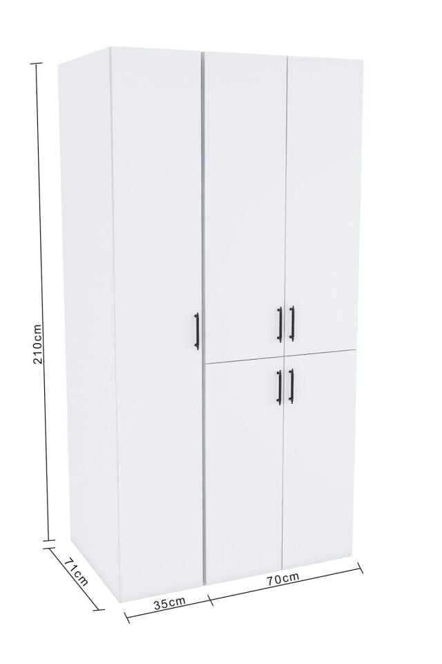 ASES ESL 0215 3 KAPILI ÇAMAŞIR KURUTMA DOLABI