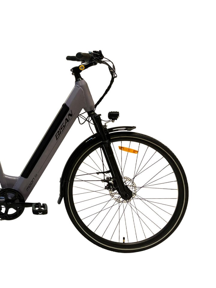 BİSAN MOON S-26 47CM 700C ELEKTRİKLİ BİSİKLET-METALİK GRİ/SİYAH