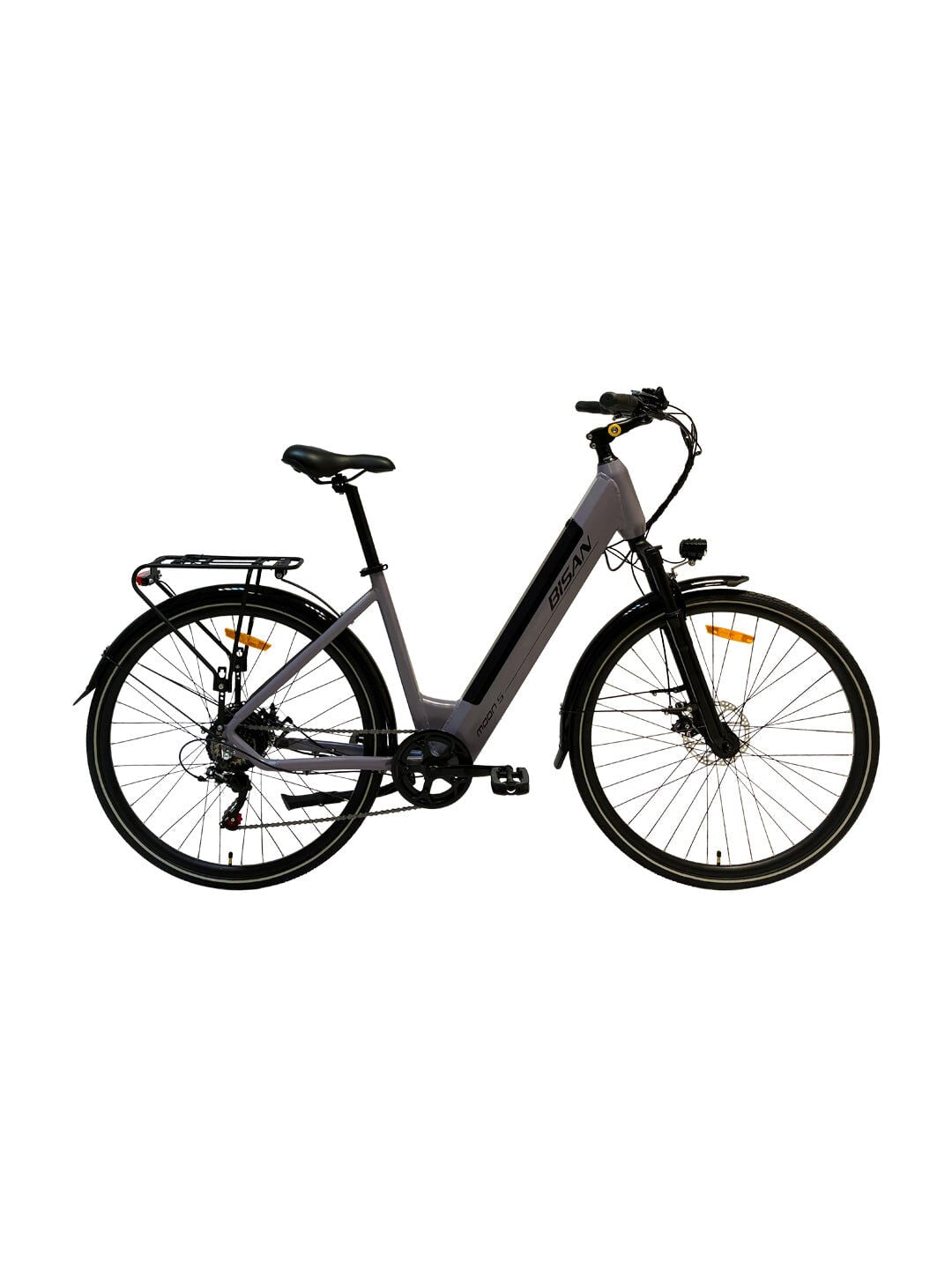 BİSAN MOON S-26 47CM 700C ELEKTRİKLİ BİSİKLET-METALİK GRİ/SİYAH