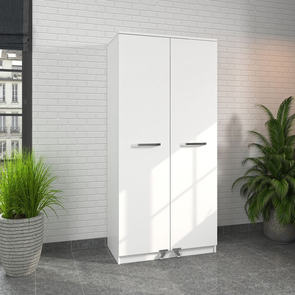 SEMBOL KD08-B 2 KAPILI 6 ÇEKM.KİLER DOLABI-BEYAZ