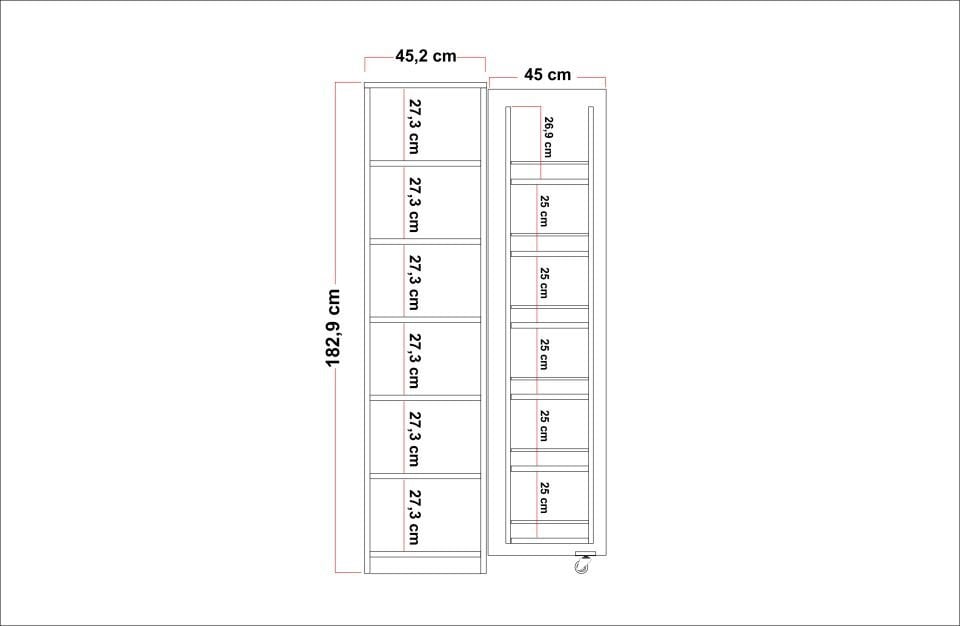 SEMBOL KD03-B TEK KAPILI KİLER DOLABI-BEYAZ