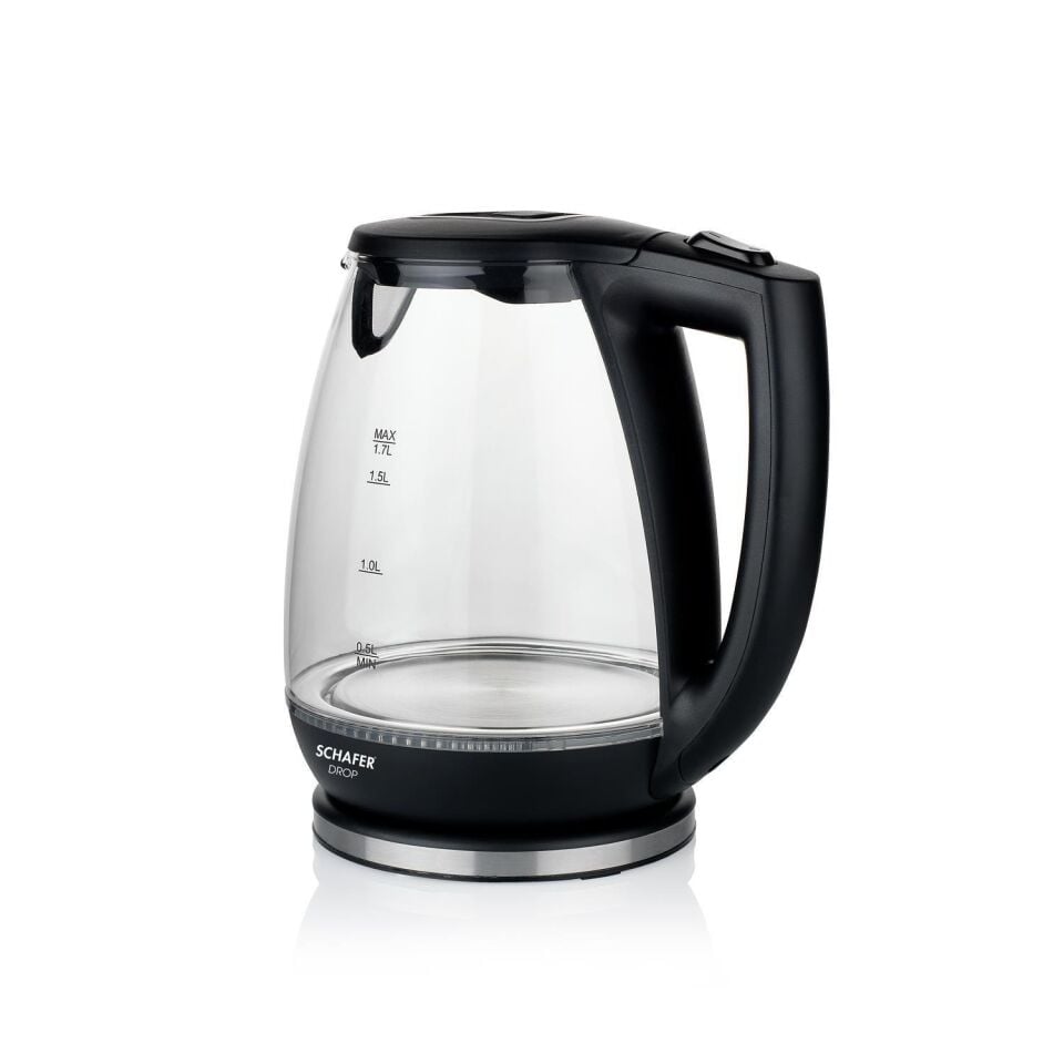 Schafer Drop Cam Su Isıtıcı (Kettle) - Siyah