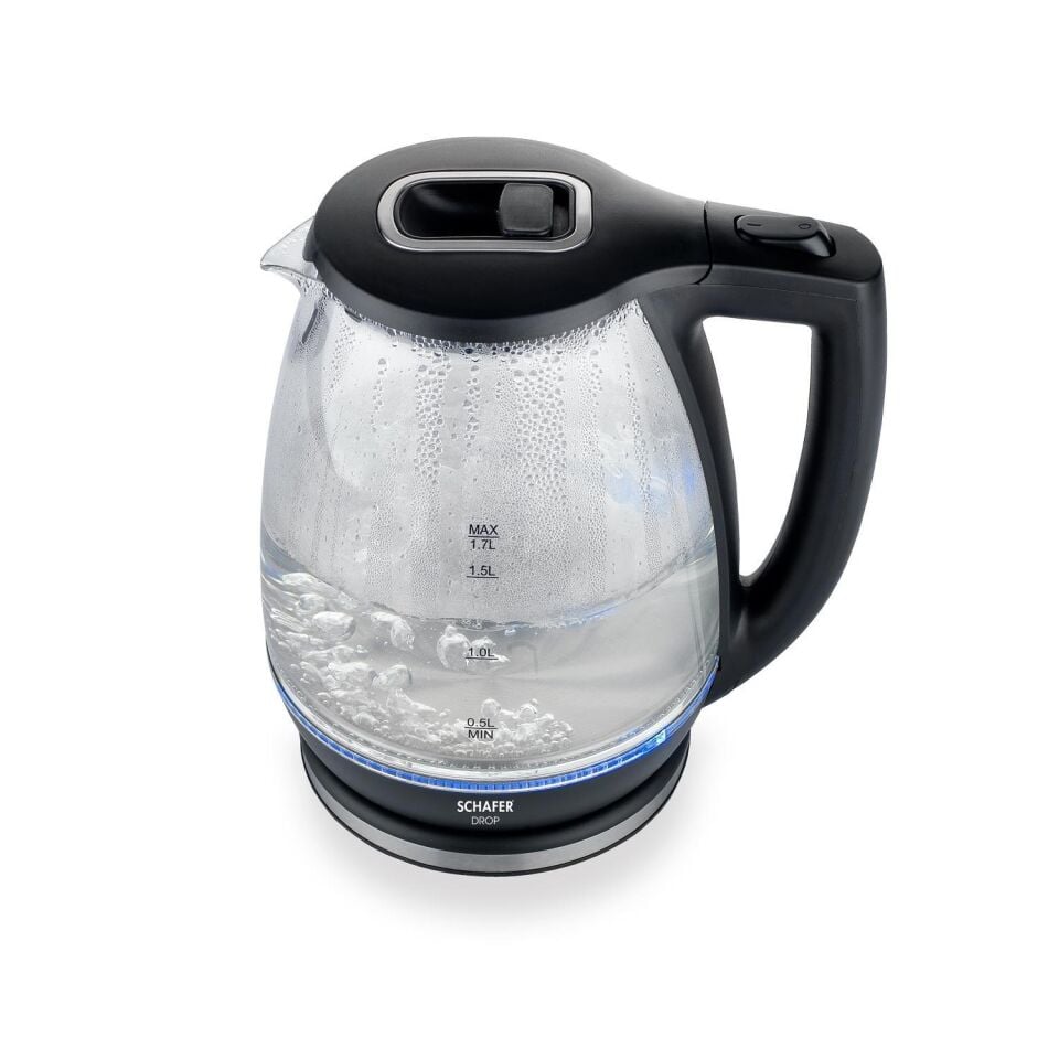Schafer Drop Cam Su Isıtıcı (Kettle) - Siyah