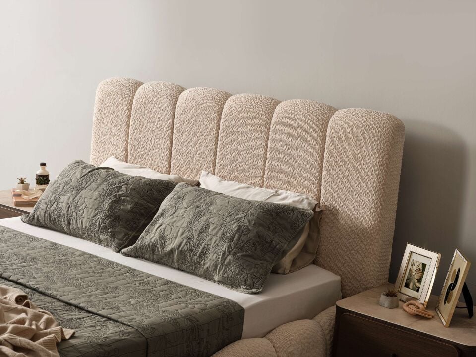 BİGE AURA CEVİZ 6 KAPILI YATAK ODASI TAKIMI-KARYOLALI