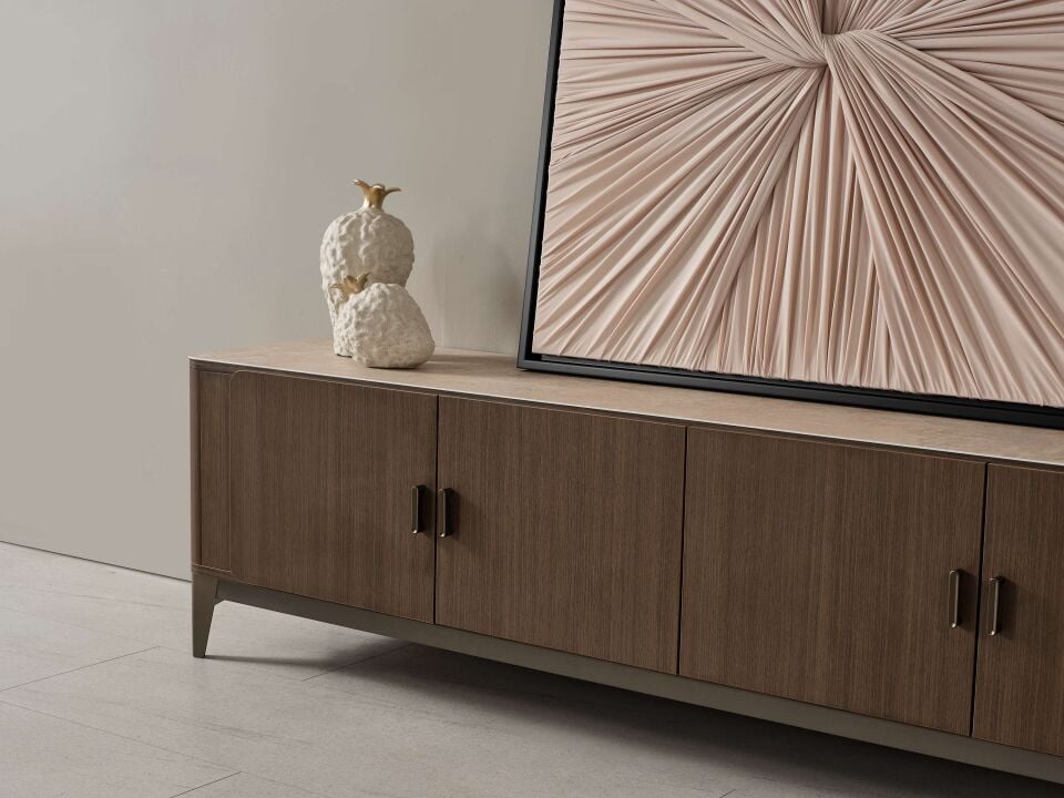 BİGE AURA CEVİZ TV SEHPASI