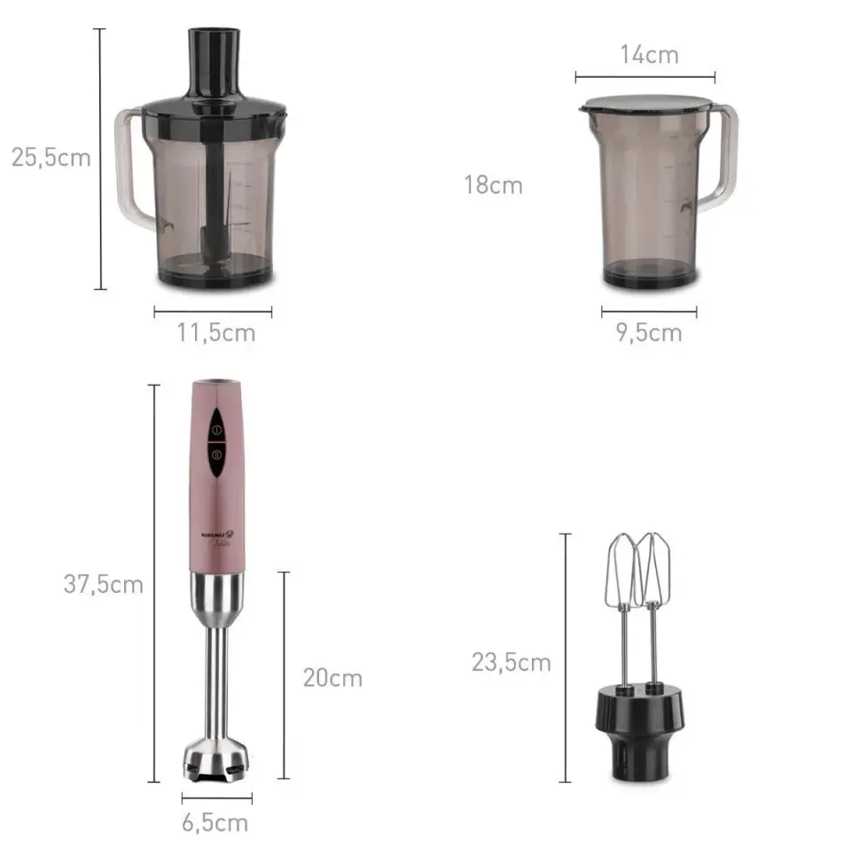 Korkmaz A445-05 Vertex Mega Blender Seti Rosagold
