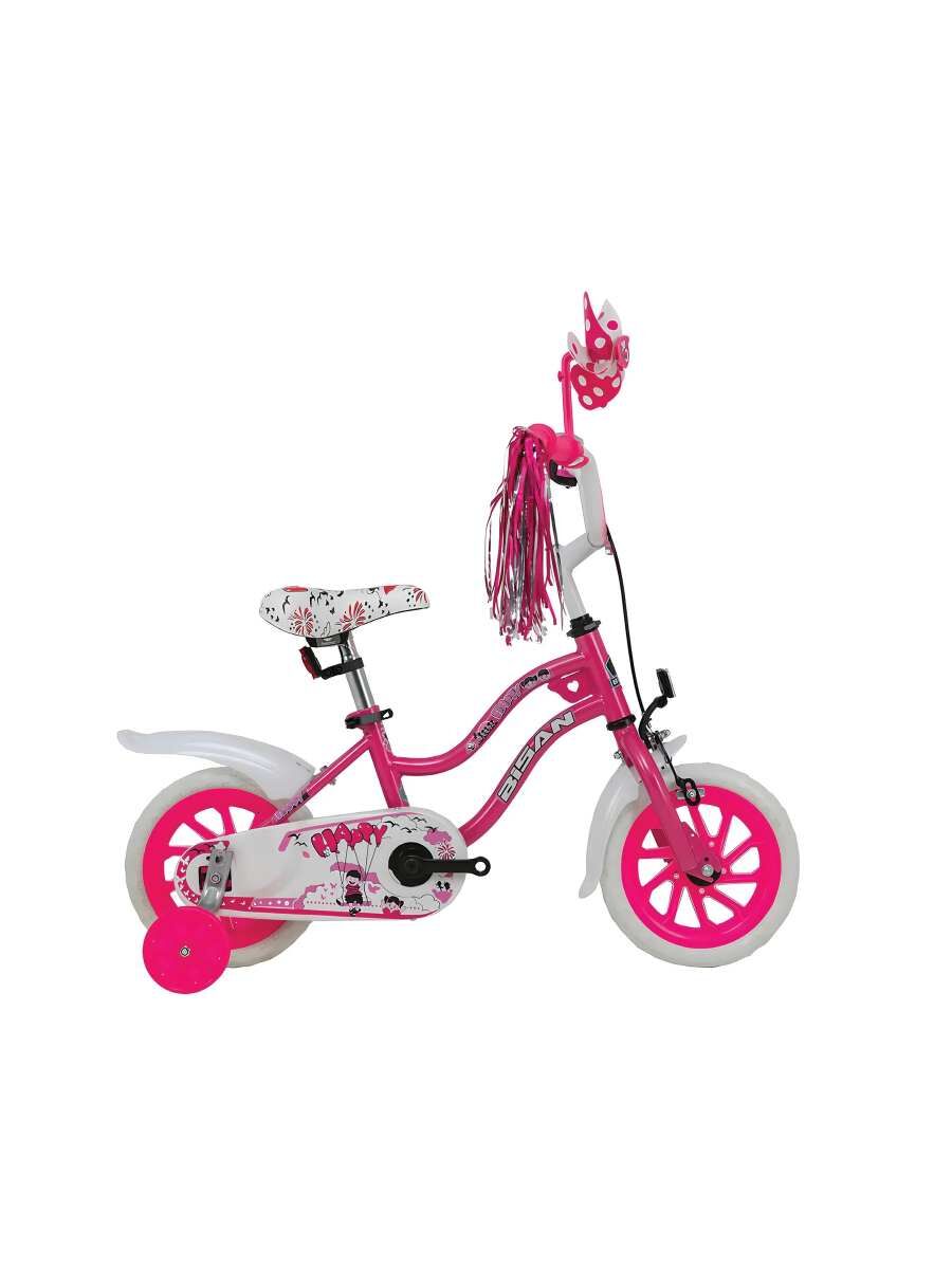 BİSAN HAPPY-23 12 JANT BİSİKLET-METALİK PEMBE/KIRMIZI