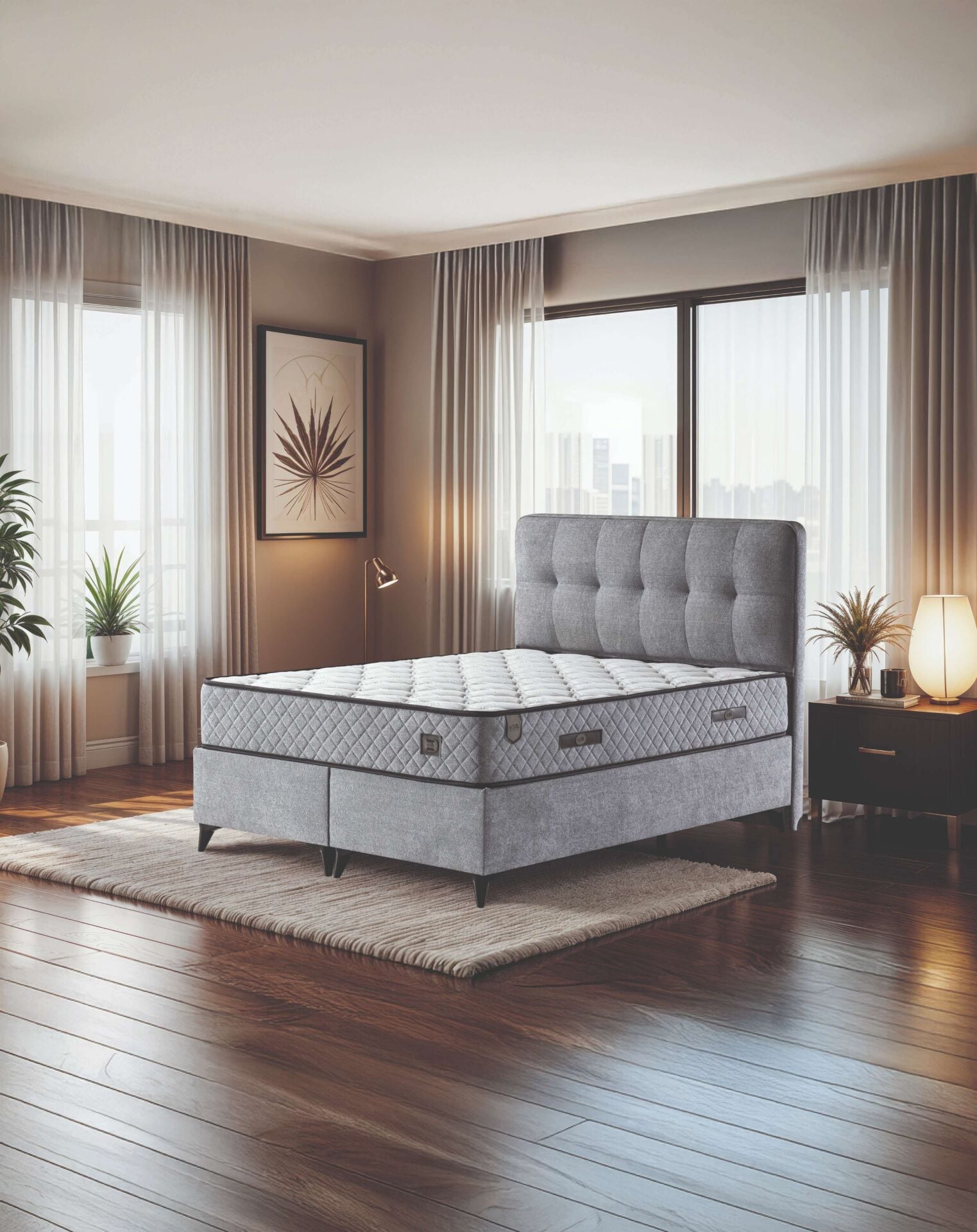 DÖŞEK PARLA 120*200 BAZA SET