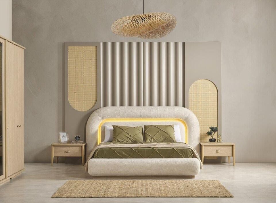 BİGE HERA 160'LIK BAZALI KARYOLA(BAŞLIK DAHİL)