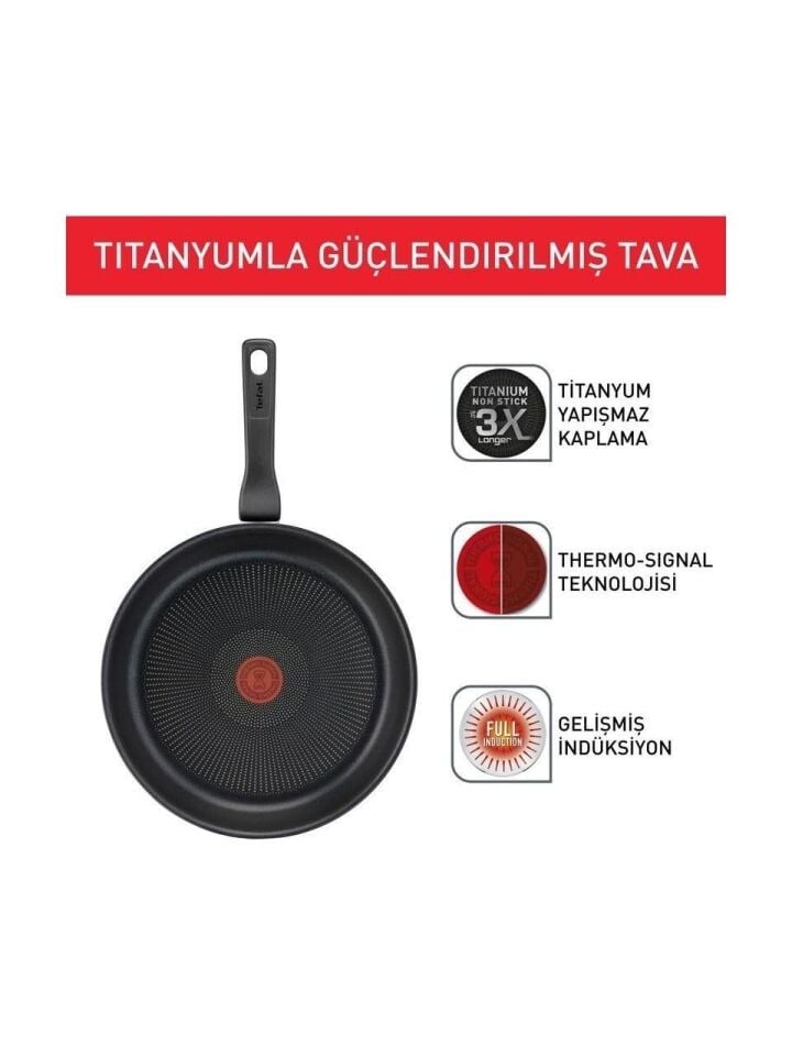 Tefal Tit 3X Titanium Force Tava - 24 Cm