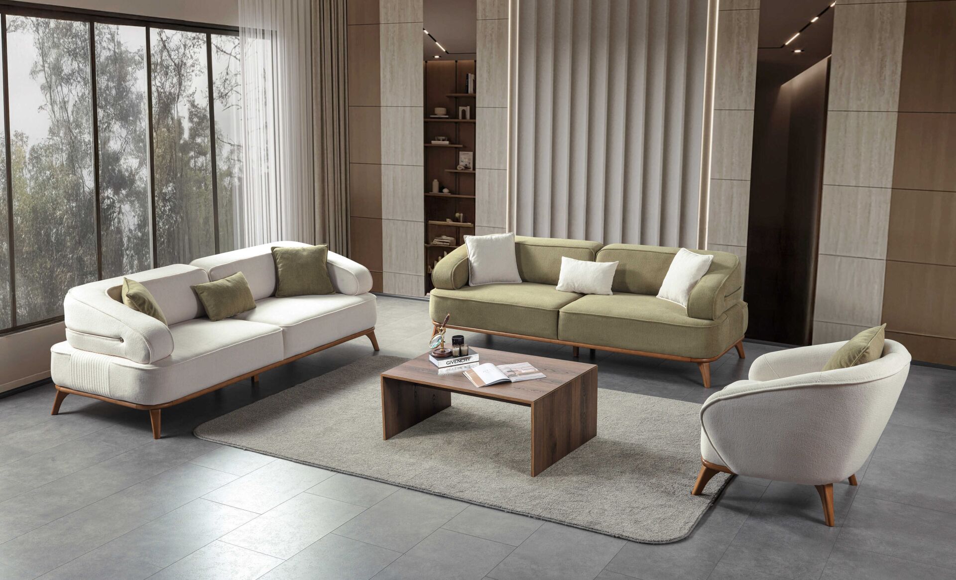 ARVILLA ÇİZGİ 3+3+1 KOLTUK TAKIMI