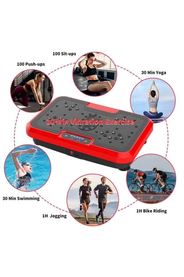 WALKE ELİTE PLATES EGZERSİZ VE TİTREŞİMLİ BASEN KARIN KOL BACAK SPOR ALETİ WXA702