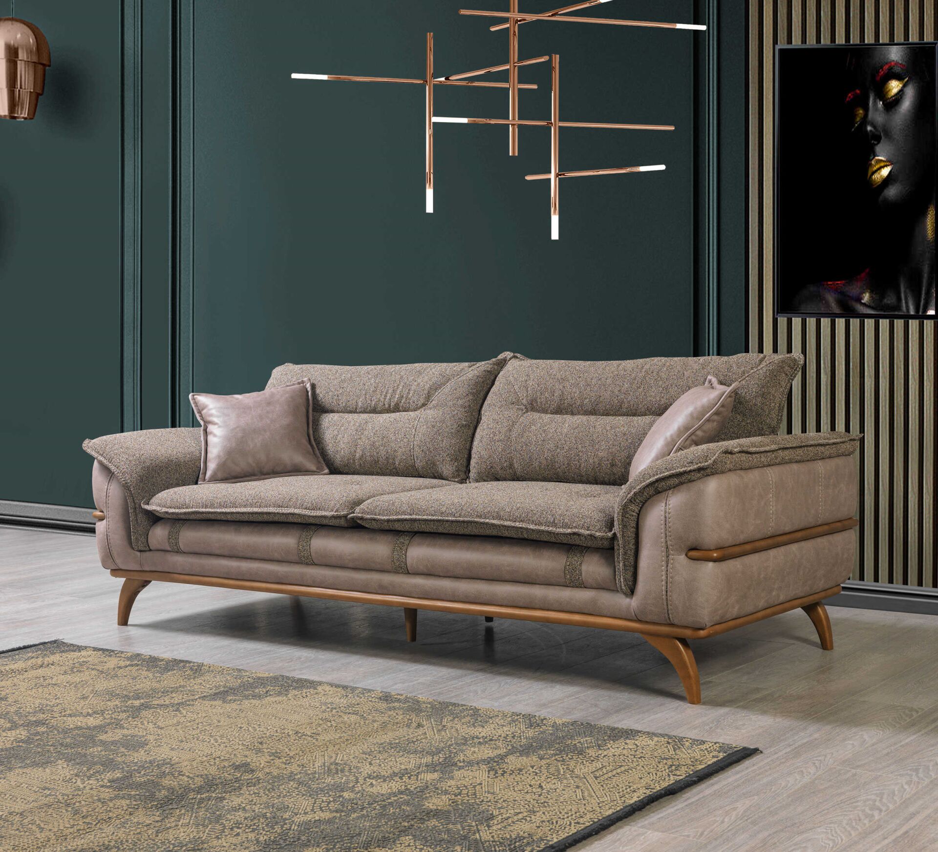 ARVILLA LOTUS 3'LÜ KOLTUK