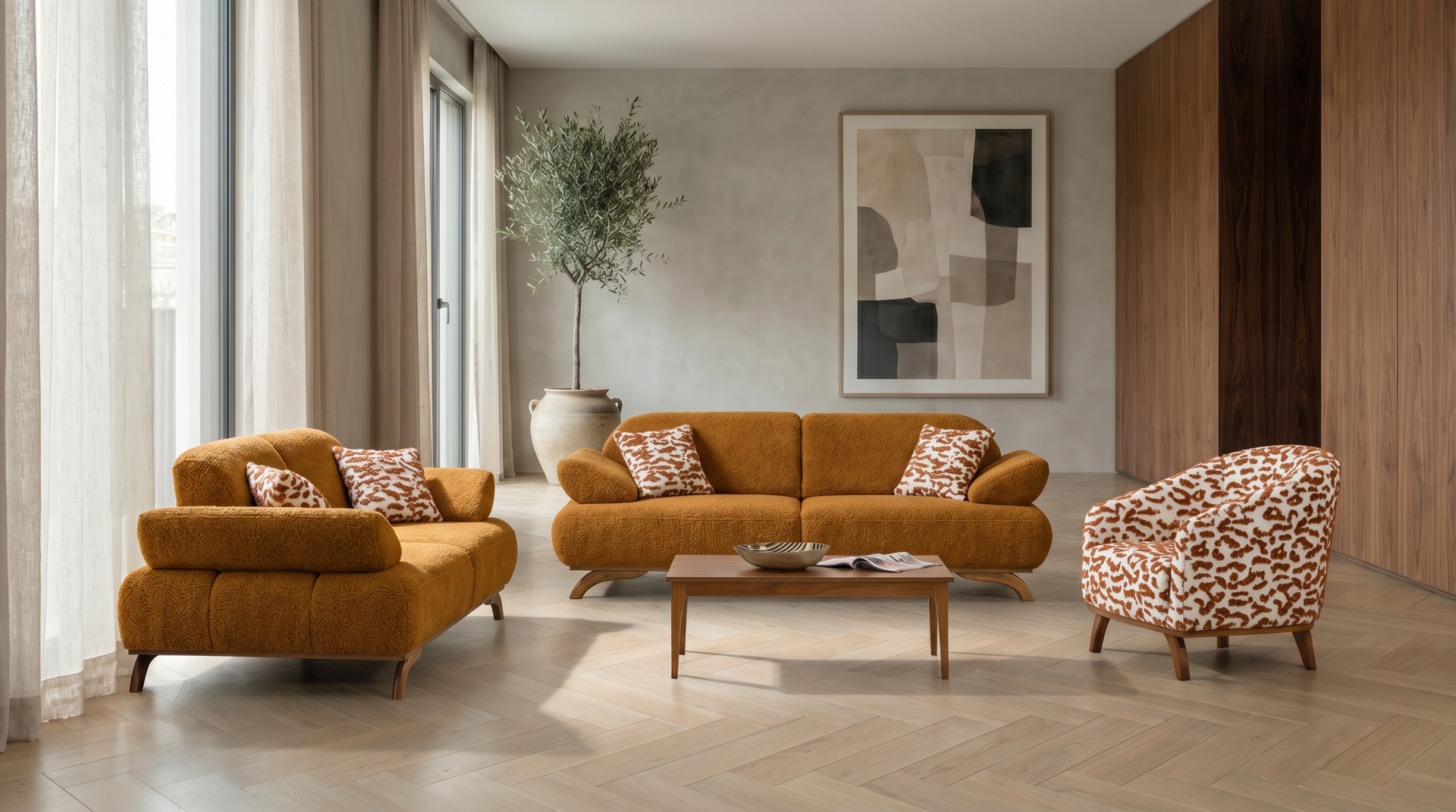 RAHAT ESİNTİ 3+3+1 KOLTUK TAKIMI RHT-202