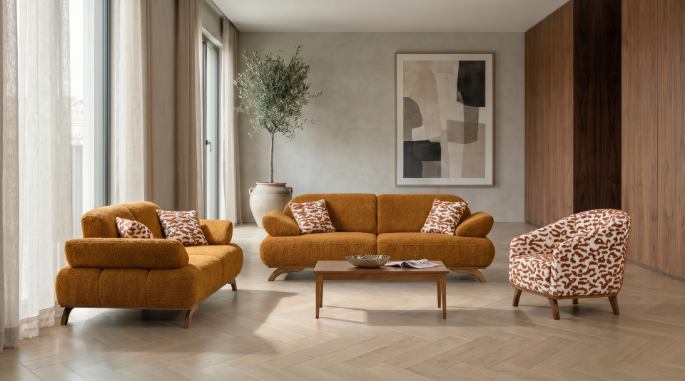 RAHAT ESİNTİ 3+3+1 KOLTUK TAKIMI RHT-202