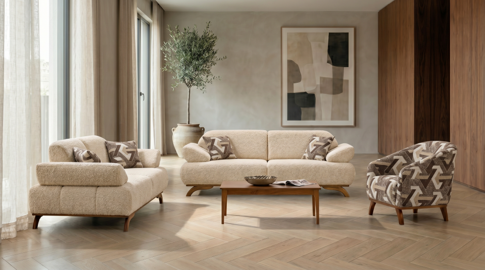RAHAT ESİNTİ 3+3+1 KOLTUK TAKIMI RHT-207