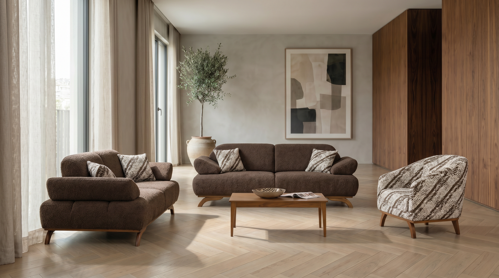 RAHAT ESİNTİ 3+3+1 KOLTUK TAKIMI RHT-249